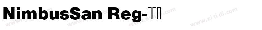 NimbusSan Reg字体转换